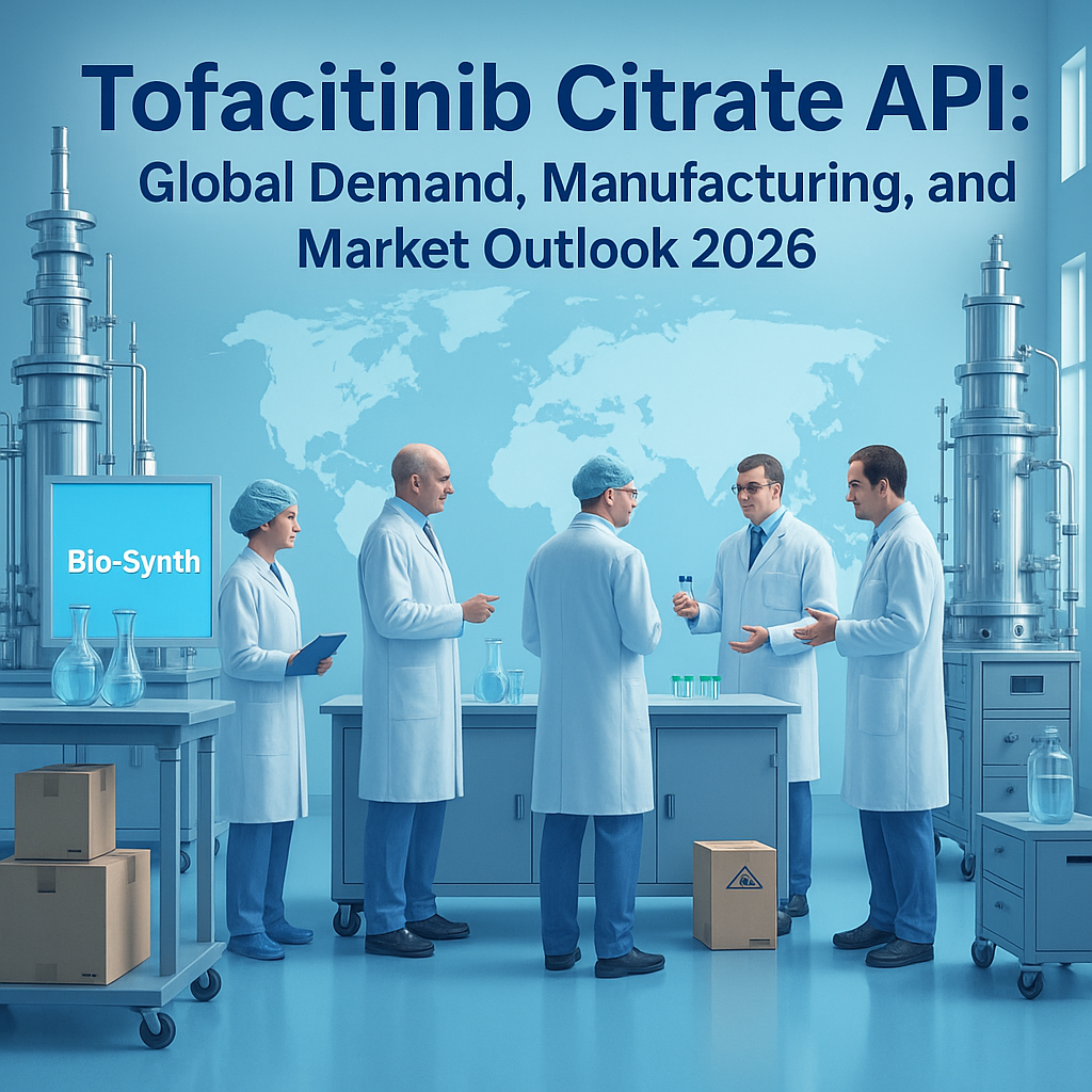 Tofacitinib Citrate API is a potent JAK inhibitor used in autoimmune treatments such as rheumatoid arthritis, ulcerative colitis, and psoriatic arthritis. As global demand for kinase inhibitor APIs accelerates, pharma buyers are prioritising regulatory-ready, WHO-GMP-certified manufacturers.
