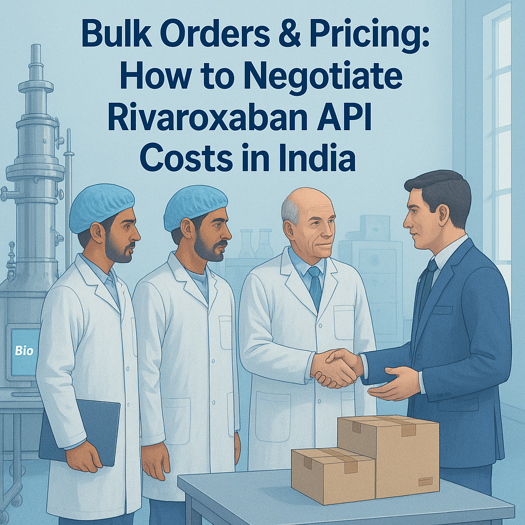 Bulk Orders & Pricing: How to Negotiate Rivaroxaban API Costs in India
