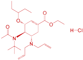 Oseltamivir intermediate structure